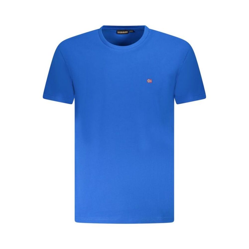 Napapijri Azzurro Cotton Men Men's T-Shirt